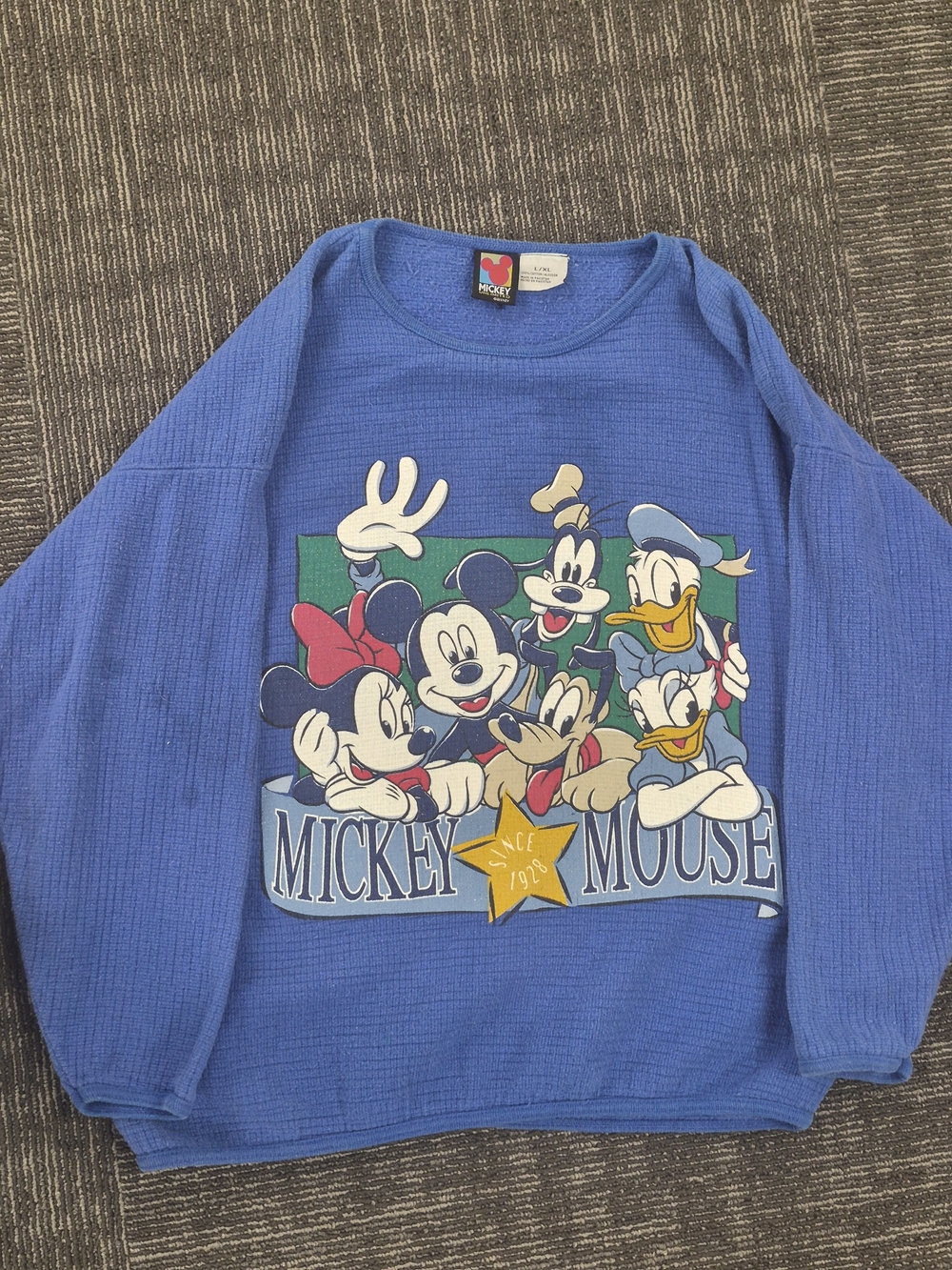 Disney Mickey & Friends Blue Crewneck Sweatshirt